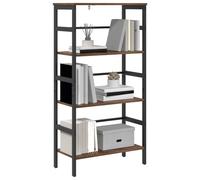 Nqyjm Estantería 3 niveles 60x29,5x115 cm Madera de ingeniería Salón | Biblioteca de pie armario con compartimentos para oficina, comedor, dormitorio