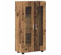 Nqyjm Florin - Aparador de madera envejecida (55,5 x 29 x 100 cm, con puertas y armario con 2 niveles), para salón, estudio, cocina, oficina, dormitorio