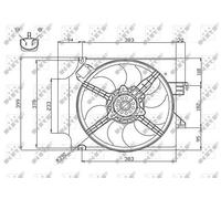 NRF B.V. Ventilador, refrigeración del motor para FORD: Transit/Tourneo (Ref: 47748)