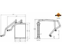 NRF Intercambiador de Calor Calefacción Apto para Nissan X-Trail 2.2 Di 4x4 2.0