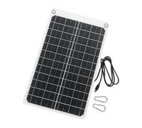 NRVTRE Panel Solar Tipo C 11W 12V Tablero monocristalino portátil | Diseño compacto de montaje en esquina con 2 clips para viajes de apoyo a acampadas con mochila