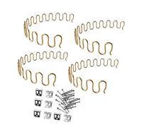 Nsaroche 4 Piezas Resorte para Silla de Sofá Repuesto de Sofá con Clips Muelle Redondo para Reparar Sofá Kit de Reparación de Sillones Material de, 55cm