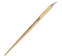 Nt Cutter - KIRIE Cúter de Precisión Profesional con 20 Cuchillas BDC 30°, Cutter Manualidades de Aluminio Anodizado Ø6 mm, Bisturí de Precisión para Modelismo, Scrapbooking, Vinilo (GOLD)