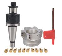 NT30 FMB27 BAP400R 6 Cortador de fresado de flauta con insertos APMT1604 para fresado CNC, alta precisión (NT30-FMB27+80 Placa cortador 1604APMT Cutter (10)