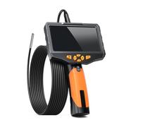 NTS300 Cámara de inspección de 5.0 Pulgadas Cámara endoscópica Industrial Digital Cámara endoscópica 1080P HD Inspección de tuberías de Drenaje Borescopio (Lente Simple-3.9mm-3m)