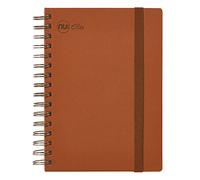 nu: Cuadernos Elite Premium Range - Cuaderno de alambre - Cuaderno A4 - Cuaderno de tapa dura - Cuadernos de papelería - Diario marrón - 120 páginas