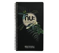 NU Cuadernos - Evolve Range - Bloc de cosas que hacer - Cuaderno reciclado - Cuaderno encuadernado - Cuadernos de papelería - Bloc de notas profesional - 120 páginas