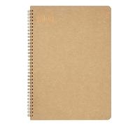NU Elite Kraft - Cuaderno de anillas A4, marrón