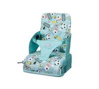 Nuby Asiento Elevador Portátil para Bebé/Niños | Plegable en Bolsa Compacta con Bolsillo de Almacenamiento | Impermeable | Funda Extraíble | Ideal para Comidas en Casa y de Viaje | 6+ Meses