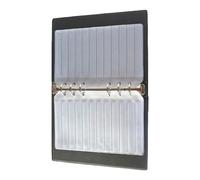 Nucelit Libro de muestras de componentes de PVC con 20 páginas surtido de resistencias para resistencias, condensadores, inductores, libro de almacenamiento electrónico