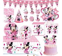 Nueva Decoración de Cumpleaños de Minnie Mouse, Juego de Vajilla con Platos, Vasos, Servilletas, Globos, Pancarta, Bolsas de Regalo, Artículos para Fiestas Infantiles balloons set2