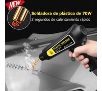 Nueva máquina de soldadura de plástico, soldador de reparación de parachoques de coche, laminador de calor, reparación de parachoques con 400 Uds., caja de herramientas de reparación de grietas de Jue