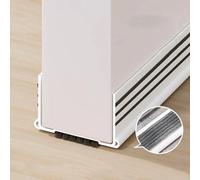 Nueva tira de sellado de puerta de PVC, burlete Flexible insonorizado, tapón autoadhesivo anticolisión para puerta blanco