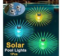 NUEVAS Lámparas Solares Flotantes LED para Piscina, Bola con Panel Solar, Luces Flotantes Impermeables para Estanques, Espectáculo de Luces Brillantes con Cambio de Color Disco