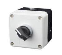 Nuevo interruptor de botón metálico XB2, caja de control de arranque y parada, símbolo de identificación industrial, reinicio automático, interruptor de parada de emergencia circular(1Hole-01)