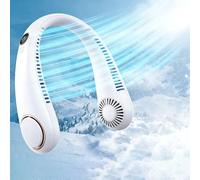 Nuevo Mini Ventilador de Cuello Portátil sin Aspas, Recargable por USB, Enfriador de Aire con 5 Velocidades, Ventilador Deportivo de Verano para Actividades al Aire Libre 3