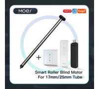 Nuevo Motor de persiana enrollable Tubular AM15 automático para tubo de 17/25mm, parasol eléctrico motorizado, Control remoto RF433 para tubo de 25mm Para Tubo de 17 mm