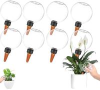 Nuevo Paquete de 4/6/8regadores de Plantas, 500 ml, Bolas de riego automático, Accesorios de riego automático para césped, Invernadero, jardín, terraza, Flores en macetas, suculentas, etc