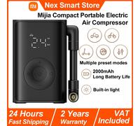 Nuevo Xiaomi Mijia Compact Portable Electric Air Compressor, Inflador Inteligente con Detección Digital de Presión de Neumáticos, Bomba de Aire Eléctrica Portátil Multiherramienta