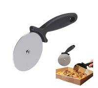 Nuevos cortadores de Pizza, accesorios de cocina, cortador de rodillo de pastelería de acero inoxidable, cuchillo para Pizza, rodillo para pastel de galletas, rueda, tijera de corte Rojo
