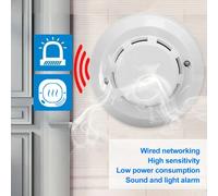Nuevos Detectores de Humo de Alta Sensibilidad, Alarma de Seguridad con Indicador LED Rojo, Dispositivo de Advertencia Sonora y Luminosa 1PC