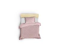Nuit Des Rêves Luxurious Satin Single XL Quilt Cover Set 155 x 200 cm, 100% algodón, Polvo de Color, Lavable a máquina a 40 °C, Incluye 1 Funda de Almohada, Elegante y Suave