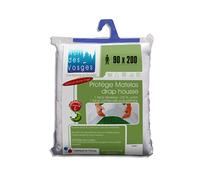 Nuit Des Vosges 2072419 Arnaud Protector de colchón Impermeable Algodón Blanco 200 x 90 cm