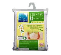 Nuit des Vosges Bio Protector de colchón 140x190 - Totalmente orgánico - Anti alergias