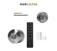 NUKI ULTRA Smart Lock + Keypad 2 + Door Sensor + Escudo de Seguridad