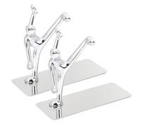 NULYLU 1par Sujetalibros Metálico Decorativo de Escritorio Resistente y Reutilizable Soporte para Libros y Revistas Regalo Práctico para Oficina y Hogar