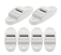 NULYLU 6 Piezas de Rodillo Guía de Correa de Plástico Blanco para Persiana Enrollable, Estructura Desmontable Cepillo Interno, Reduce Fricción y No Se Rompe, Compatible Correas 14 Mm