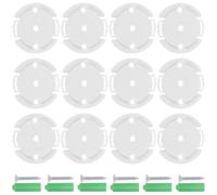 NULYLU base de soporte de leva de plástico, soporte para cámara de interior, 20 piezas, base redonda, instalación fácil, soporte estable, compatible con Xiaomi