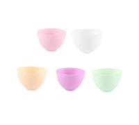 NULYLU Cuenco de Silicona Adecuado para Mezclar Faciales y Preparar Líquidos Anticaída para Uso Doméstico Blanco Inodoro y Estable 10,5 X 7 Cm