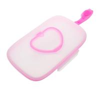 NULYLU Dispensador Portátil de Toallitas Húmedas para Ñiño Diseño Recargable y Forma de Corazón, Material Pp, Adecuado para Bolsa de Pañales y Uso al Aire Libre