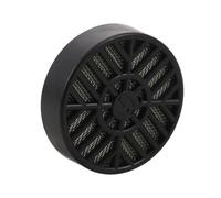 NULYLU Humidificador Portátil Negro Redondo para Cigarros Ventana | ABS y Metal, Depósito Recargable Puerto de Llenado, Construcción Sellada, para Caja Pequeña y Viaje
