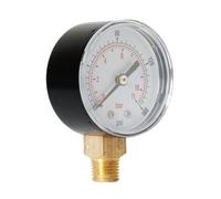 NULYLU Manómetro de Presión Calibrado para Gas y Aceite Carcasa Metálica y Tamaño Mini Portátil de Alta Precisión 0-160 Psi 0-11 Bar Adecuado para Compresores