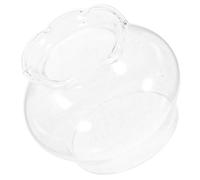 NULYLU Pantalla de cristal para lámpara de queroseno resistente al viento y al calor, cubierta de repuesto para quinqués y candiles de aceite, uso en lámpara de aceite pequeña
