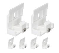 NULYLU Soportes para Persianas de Techo 6 Piezas, Soporte Central para Barra de Cortina, Accesorio Plástico Resistente para Cortinas de Cocina y Ventana, Montaje en Pared, Accesorios