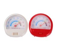 NULYLU Termómetro de Temperatura Frigorífico de Plástico para Congelador y Rojo, 2 Piezas Superficie Lisa y Medición Precisa para Uso Doméstico