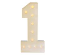 Número luminoso LED de 100 cm, número 3D, número 1, lámpara de alfabeto blanco, número grande, con bombillas para cumpleaños, bodas, aniversarios, decoración de fiestas