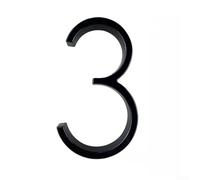 Números de casa modernos de 5 pulgadas, acero inoxidable flotante para número de dirección para exterior, número de metal resistente a la intemperie con kit de clavos para puerta de jardín, buzón