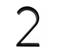 Números de casa modernos de 5 pulgadas, acero inoxidable flotante para número de dirección para exterior, número de metal resistente a la intemperie con kit de clavos para puerta de jardín, buzón