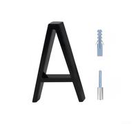 Números de casa modernos de 5 pulgadas, acero inoxidable flotante para número de dirección para exterior, número de metal resistente a la intemperie con kit de clavos para puerta de jardín, buzón