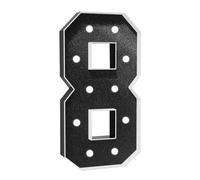 Números Decorativos Con Luz LED,Letrero Numérico Iluminado,Con Pistola Pegamento Caliente Y Soporte For Suministros For Fiestas Bodas,Aniversarios Y Cumpleaños(Number 8,4FT Black)