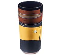 Numskull CosCups by Star Trek Geordie - Taza de cerámica con funda de goma, 400 ml, producto oficial