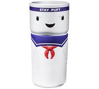 Numskull Taza oficial de Ghostbusters Stay Puft CosCup de cerámica con funda de goma, 400 ml