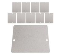 NUOBESTY 10 Piezas Lámina Aislante de Mica para Microondas Resistente al Calor y Manchas, Placa de Repuesto para Reparación en Cocina y Horno Doméstico