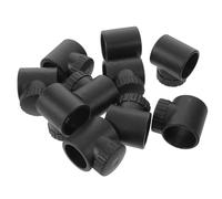 NUOBESTY 10 Unidades Conector de Ángulo Recto para Tendedero, Pieza de Unión Negra de Plástico 5x4.2x3.8 Cm, Compatible y Versátil para Ampliar Áreas de Secado en Balcones y Patios