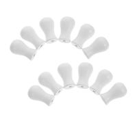 NUOBESTY 12 Piezas Tirador de Cordón de Persiana de Madera de Color Claro | Diseño Minimalista y Suave al Tacto, Agarre Cómodo, para Cadenas de Techo y Decoración del Hogar