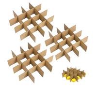 NUOBESTY 18 separadores para cajas de envío, separadores de cristal, para cajas de embalaje, juego de embalaje, cajas de mudanza, vajilla, separadores de células de papel, color caqui